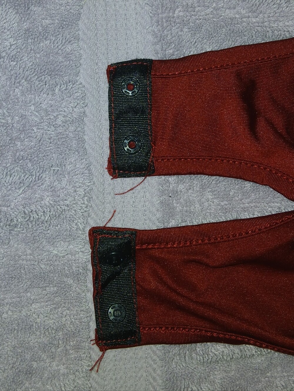NWOT Berry Red Shein Long Sleeve Mock Neck Bodysuit - Picture 4 of 6